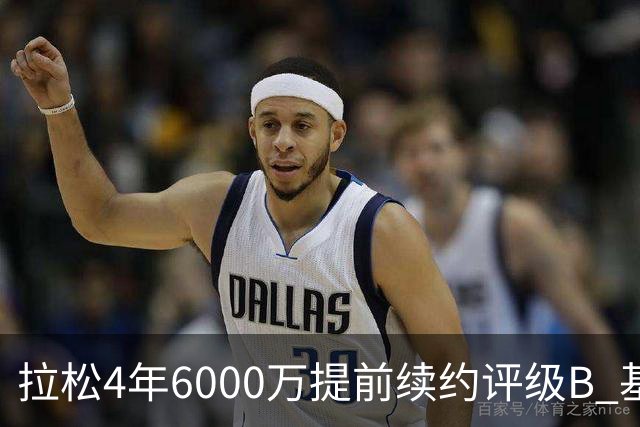 拉松4年6000万提前续约评级B 基昂特·乔治5年1.575亿合同评级C+